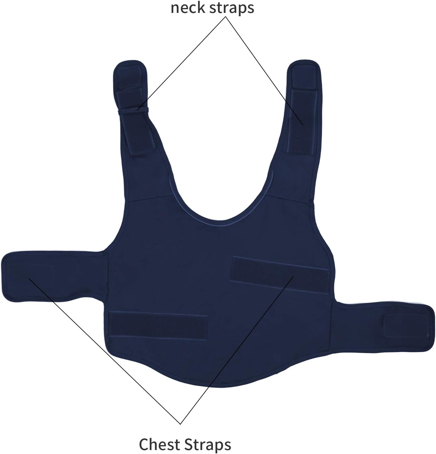 Comfort Dog Anxiety Relief Coat, Dog Anxiety Calming Vest Wrap for Thunderstorm,Travel,4Th of July Fireworks,Vet Visits,Separation Anxiety Relief for Dogs (S,Navy)