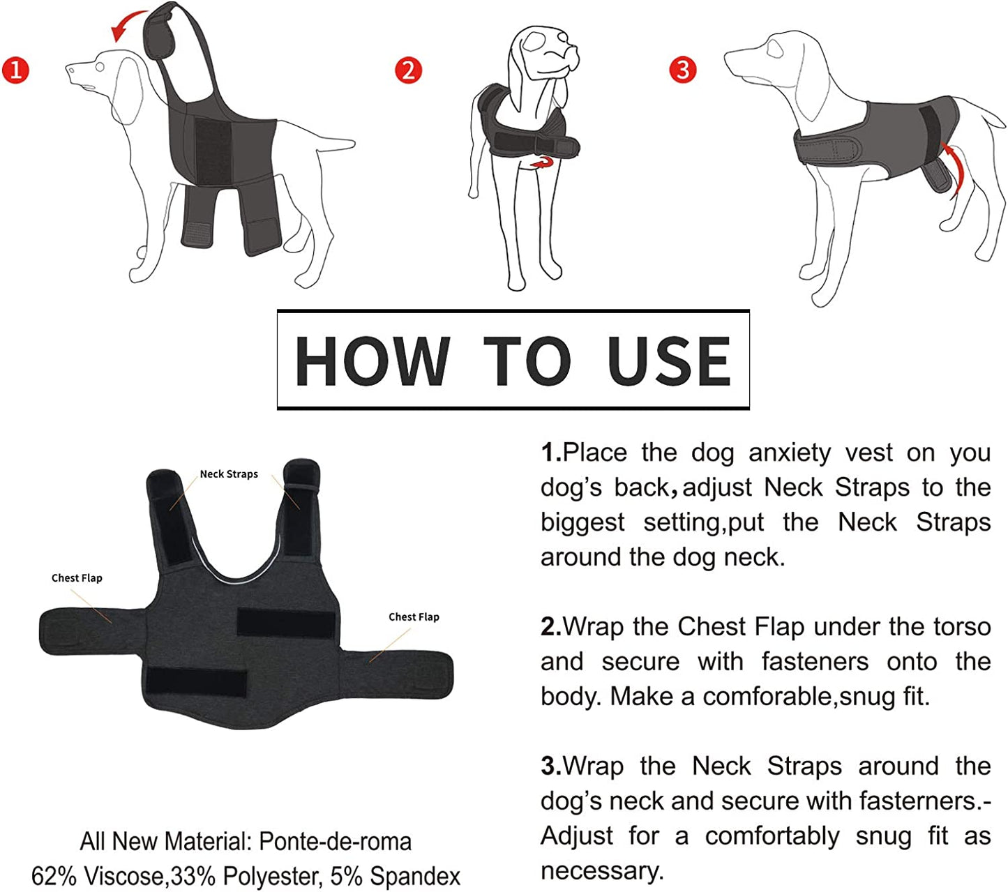Comfort Dog Anxiety Relief Coat, Dog Anxiety Calming Vest Wrap for Thunderstorm,Travel,4Th of July Fireworks,Vet Visits,Separation Anxiety Relief for Dogs (S,Navy)